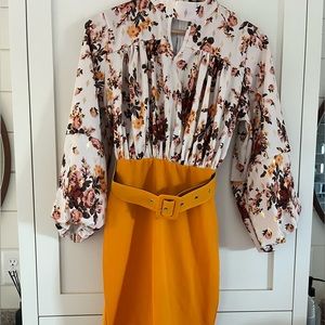 SOLD! Never been worn! Pencil skirt Dress with removable belt